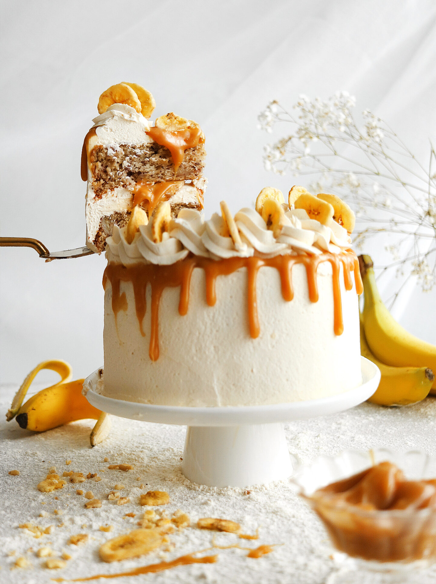 Vegan Banoffee Cake - The Little Blog Of Vegan